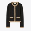 Cropped Merino Wool Cardigan