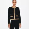 Cropped Merino Wool Cardigan