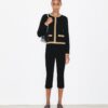 Cropped Merino Wool Cardigan