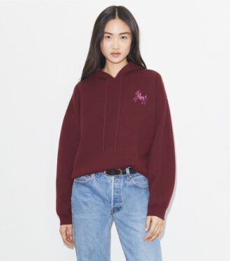 Cropped Wool Hoodie