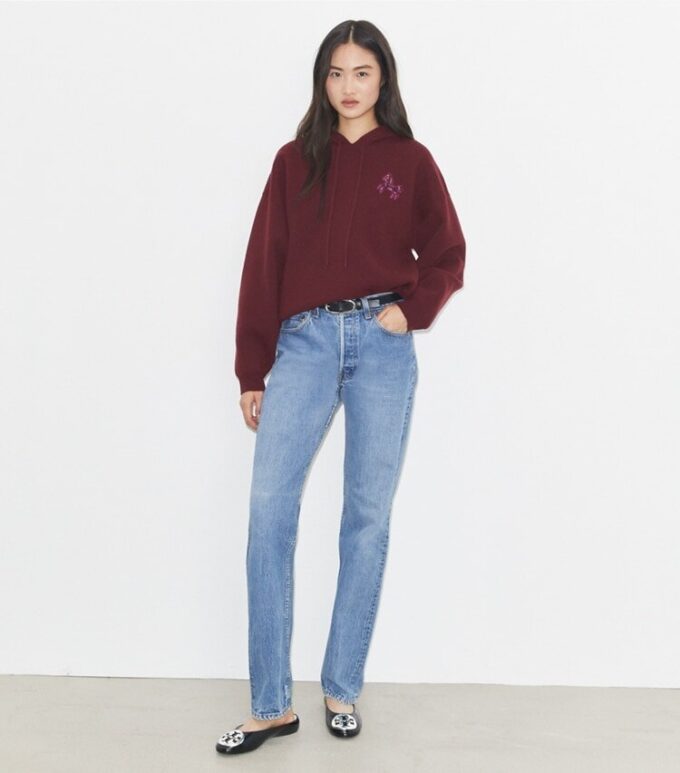 Cropped Wool Hoodie
