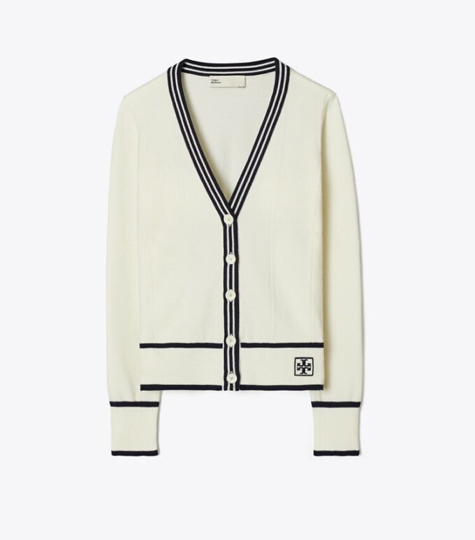 Cropped Wool Ribbed Cardigan Cropped Wool Ribbed Cardigan