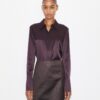 Cuffed Silk Shirt