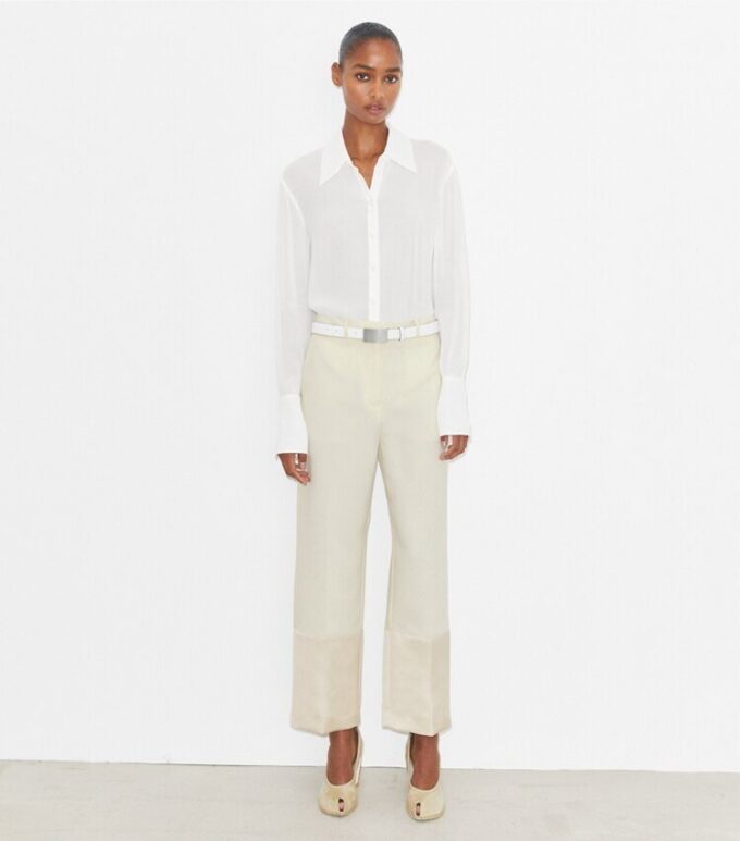 Cuffed Viscose Shirt