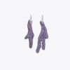 Curiosity Coral Hoop Earrings