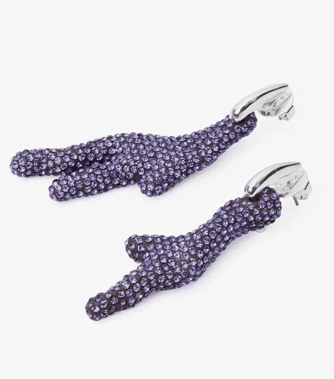 Curiosity Coral Hoop Earrings