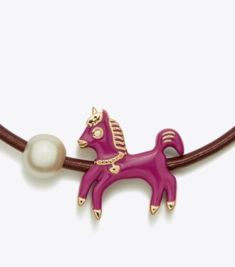 Curiosity Enamel Horse Slider Bracelet