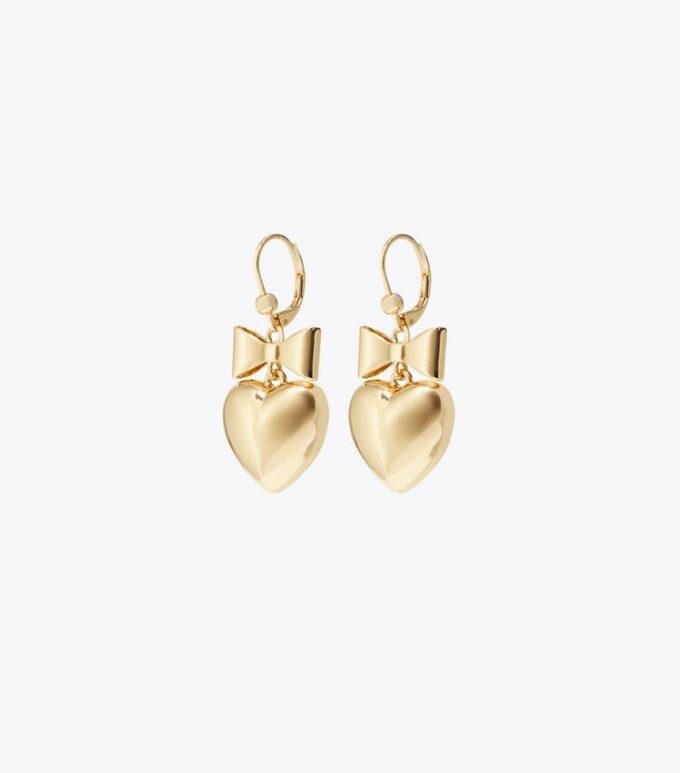 Curiosity Heart And Bow Earrings Curiosity Heart And Bow Earrings
