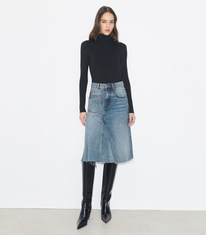 Deconstructed Denim Skirt Deconstructed Denim Skirt