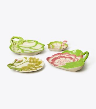 Decorative Leaf Plates, Set Of 4