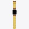 Double Rivets Band For Apple Watch®, Yellow Leather