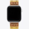 Double Rivets Band For Apple Watch®, Yellow Leather