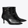 Double T Buckle Heeled Ankle Boot