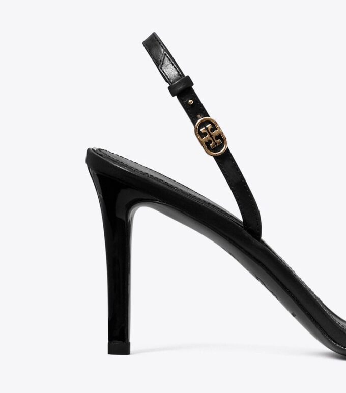 Double T Buckle Heeled Sandal