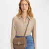 Eleanor Pebbled Slim Saddlebag