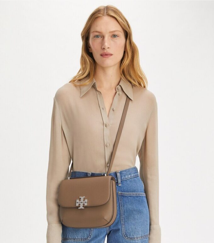Eleanor Pebbled Slim Saddlebag
