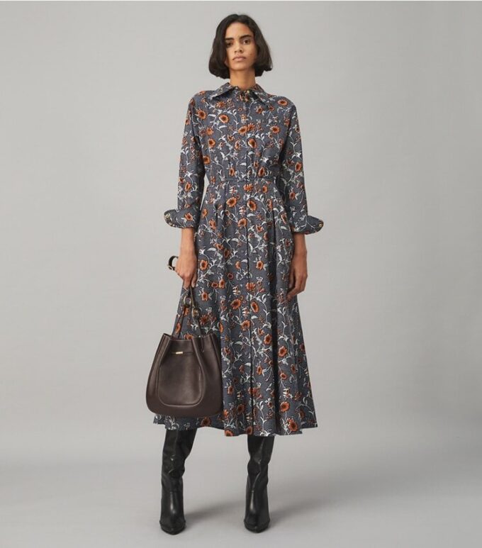 Eleanor Silk Twill Dress