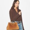 Eleanor Suede Satchel