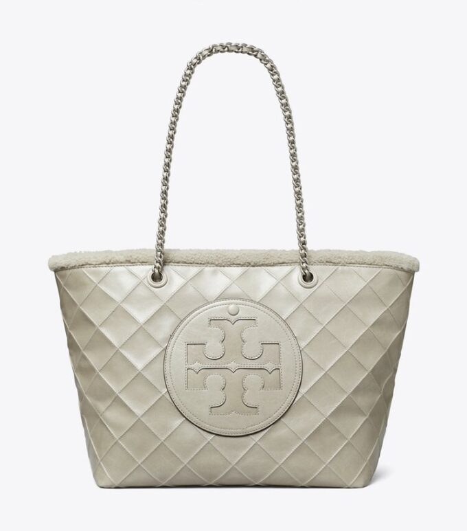 Ella Chain Shearling Tote