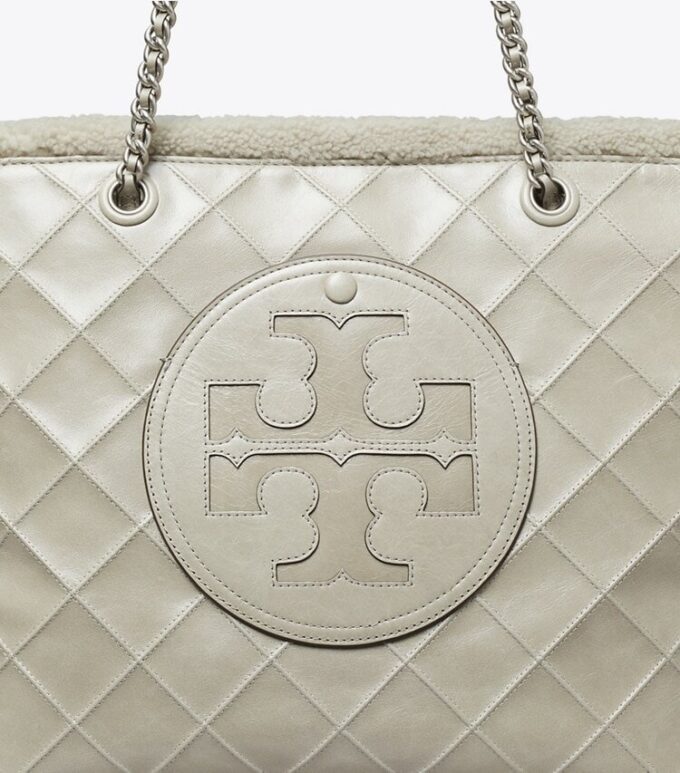Ella Chain Shearling Tote