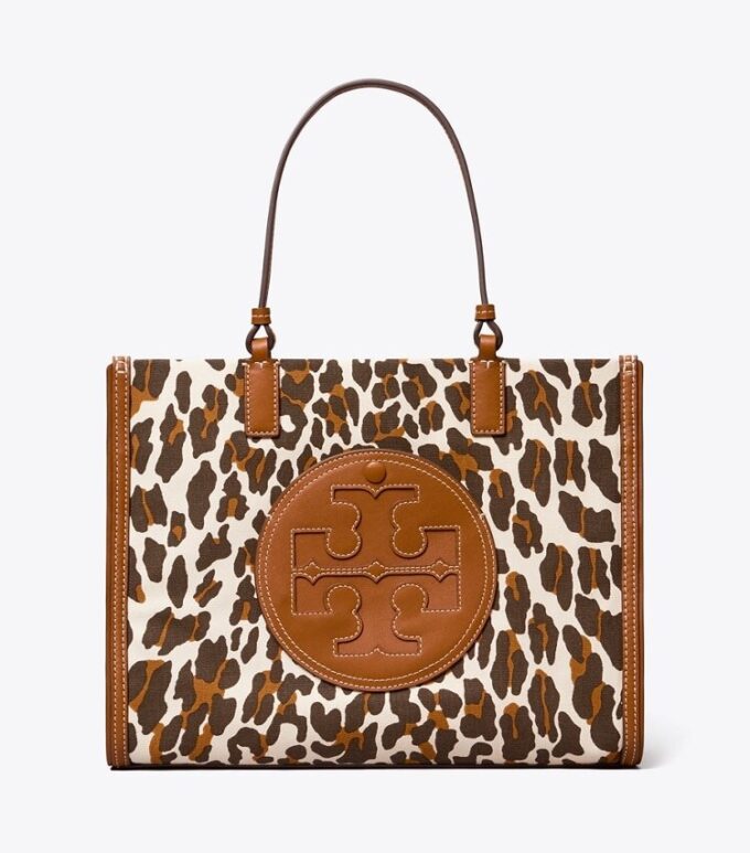Ella Leopard Canvas Small Tote