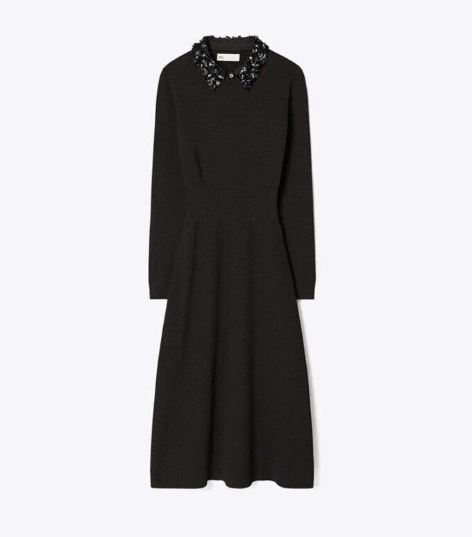 Embellished Collar Dress