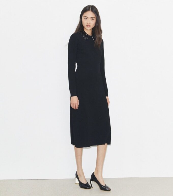 Embellished Collar Dress