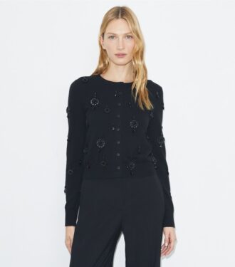Embellished Wool Cardigan