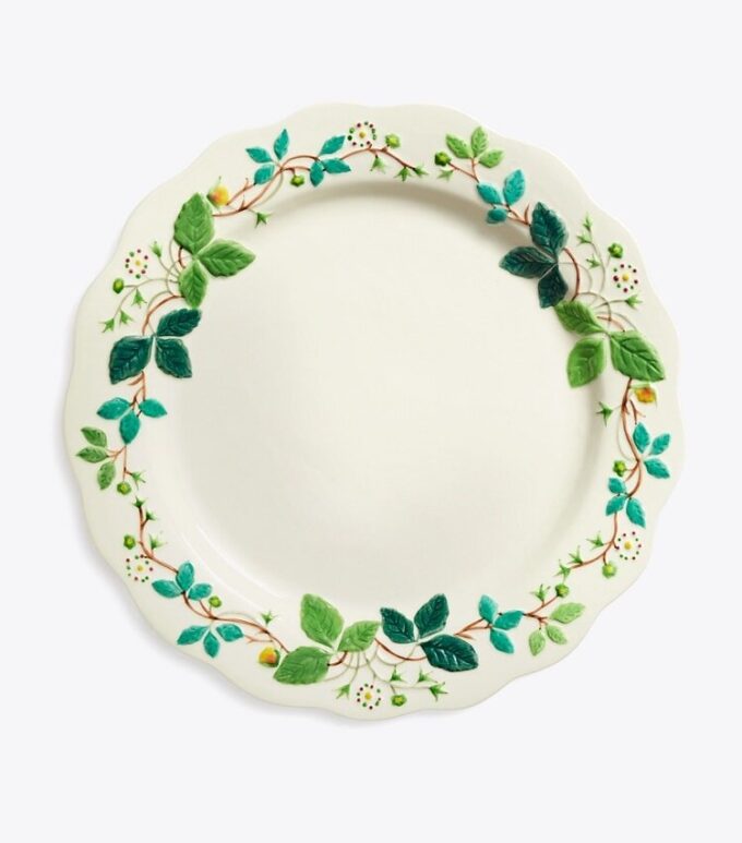 Embossed Flower Dinner Plate, Set Of 2 Embossed Flower Dinner Plate, Set Of 2