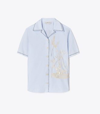 Embroidered Camp Shirt