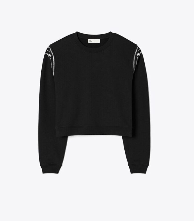 Embroidered French Terry Sweatshirt Embroidered French Terry Sweatshirt