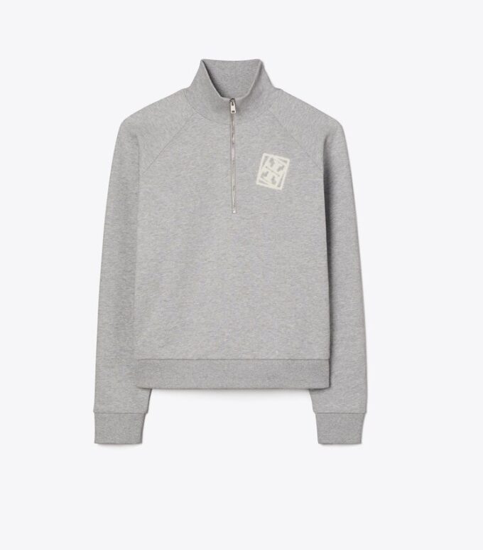 Embroidered French Terry Sweatshirt Embroidered French Terry Sweatshirt