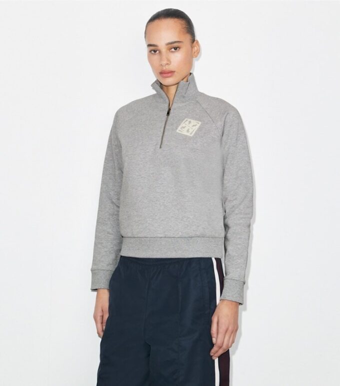 Embroidered French Terry Sweatshirt Embroidered French Terry Sweatshirt