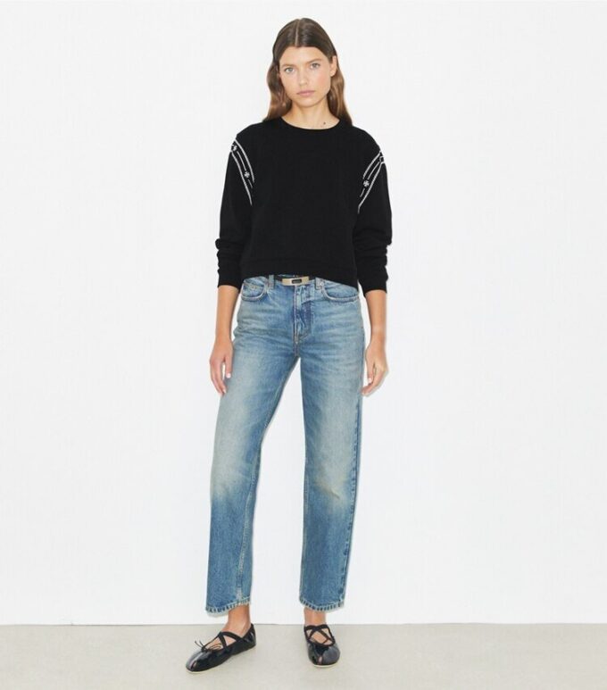 Embroidered French Terry Sweatshirt Embroidered French Terry Sweatshirt