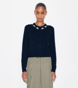 Embroidered Merino And Cashmere Cardigan
