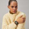 Evil Eye Bangle Watch, Luggage Leather/Green, 27 Mm Evil Eye Bangle Watch, Luggage Leather/Green, 27 Mm