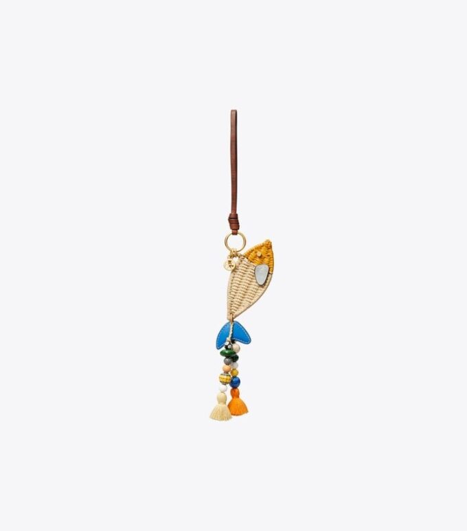 Fish Rattan Key Ring