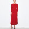 Flared Viscose Dress