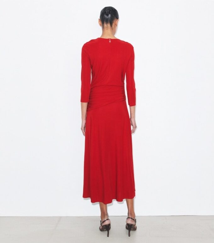 Flared Viscose Dress