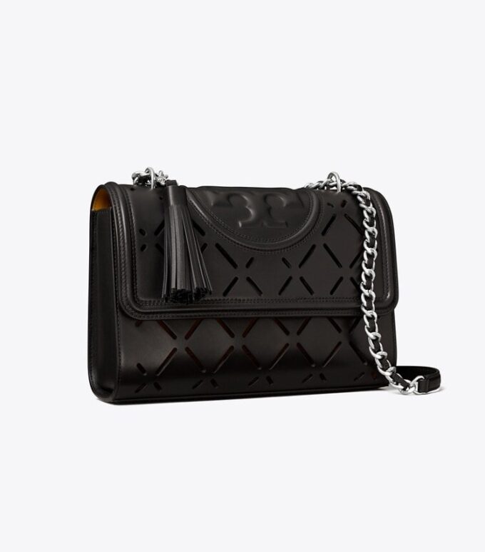 Fleming Diamond Perforated Convertible Shoulder Bag