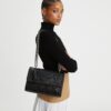 Fleming Diamond Perforated Convertible Shoulder Bag
