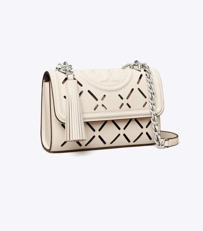 Fleming Diamond Perforated Small Convertible Shoulder Bag