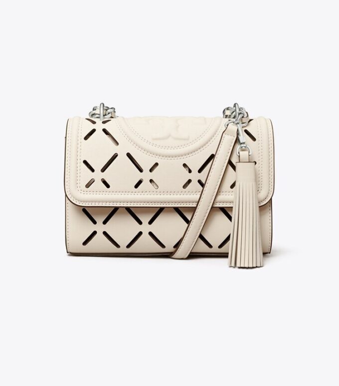 Fleming Diamond Perforated Small Convertible Shoulder Bag