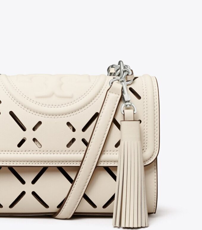 Fleming Diamond Perforated Small Convertible Shoulder Bag