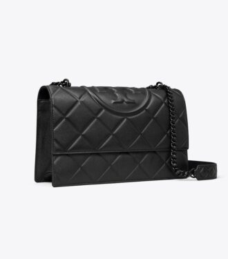 Fleming Polished-Grain Shoulder Bag