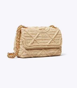 Fleming Soft Straw Small Convertible Shoulder Bag