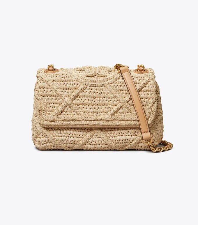 Fleming Soft Straw Small Convertible Shoulder Bag