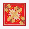 Floral Compass Silk Square Scarf