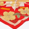 Floral Compass Silk Square Scarf