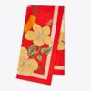 Floral Compass Silk Square Scarf